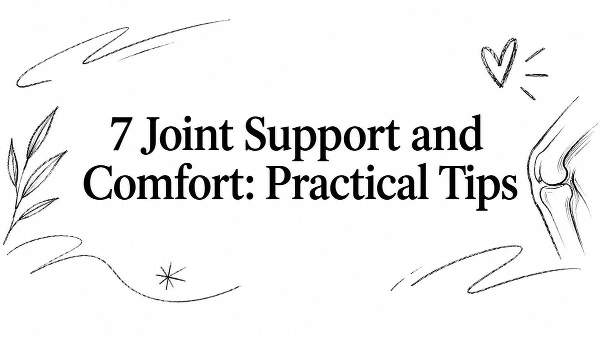 7 Joint Support and Comfort: Practical Tips