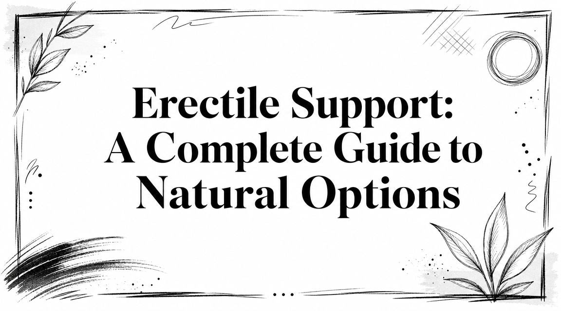 Erectile Support: A Complete Guide to Natural Options