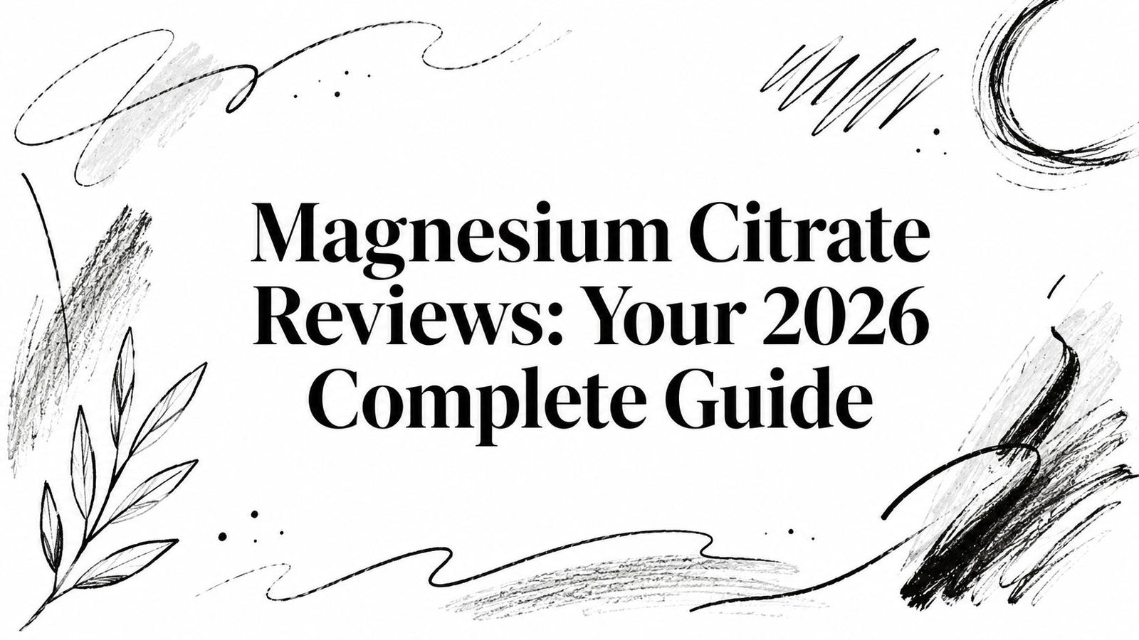 Magnesium Citrate Reviews: Your 2026 Complete Guide
