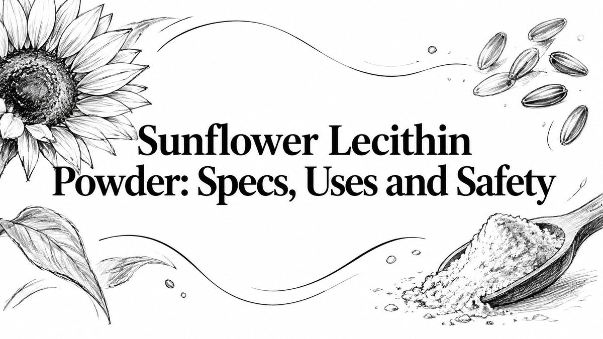 Sunflower Lecithin Powder: Specs, Uses and Safety